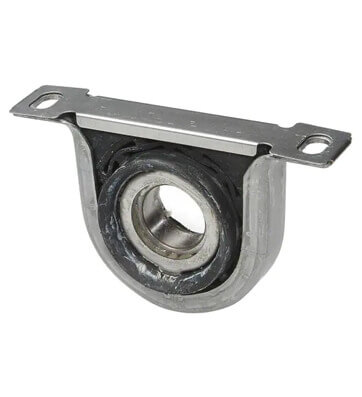 driveshaft center support with bearing and steel bracket