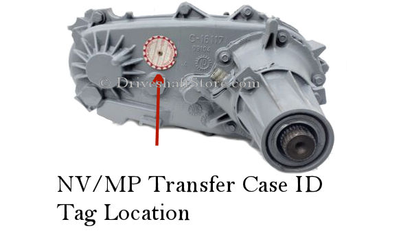 Jeep transfercase identification