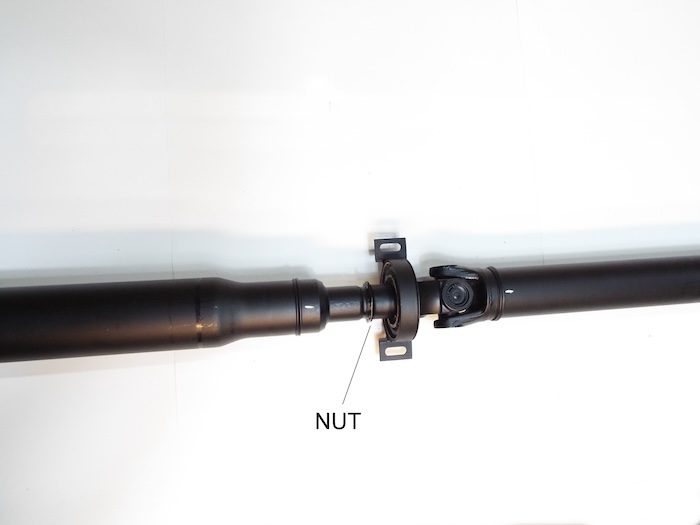 bmw driveshaft locking nut location