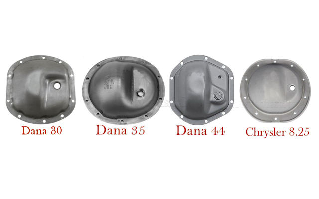 Jeep axle differential identification